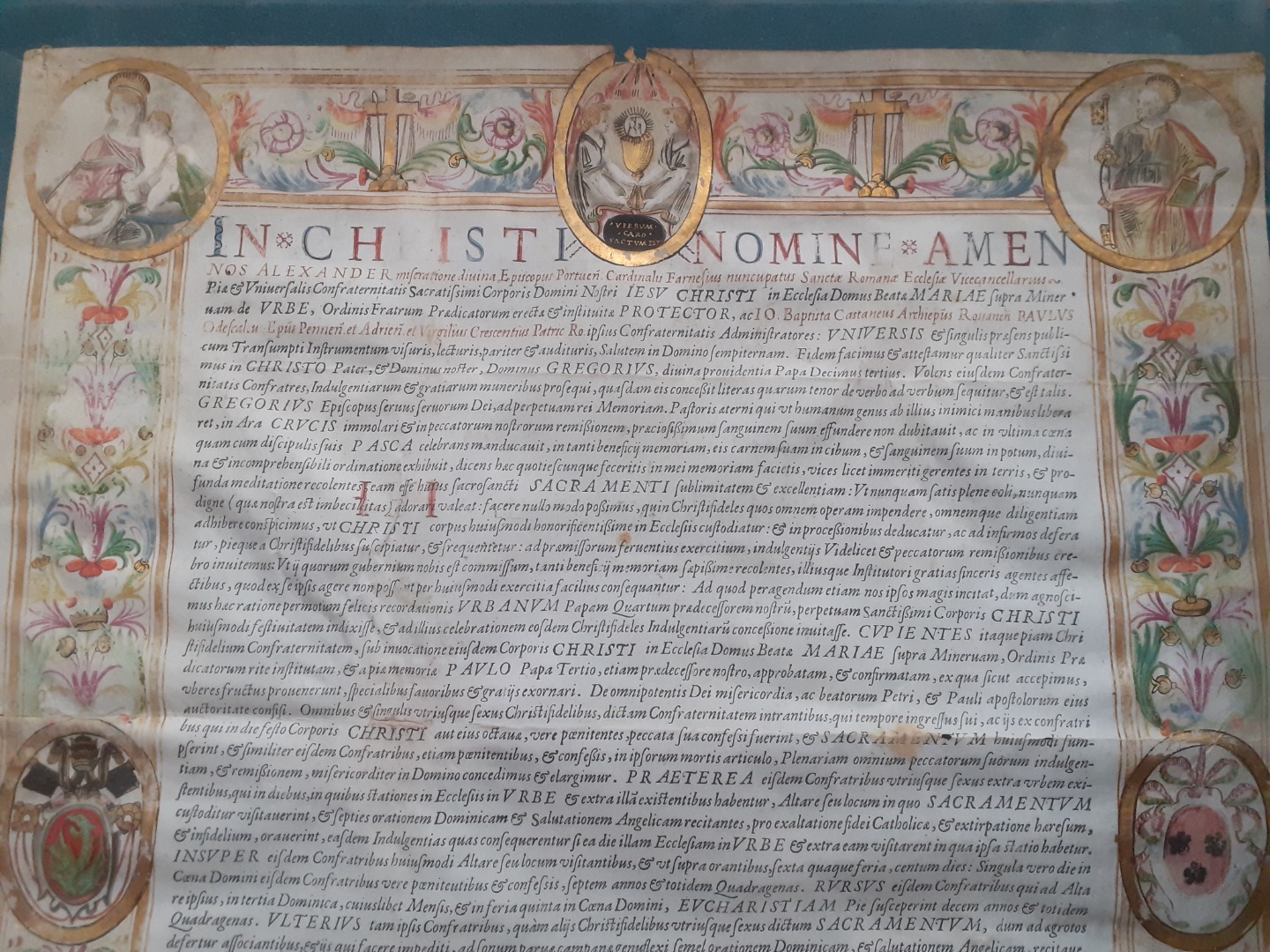 Delega su pergamena  - XVI secolo